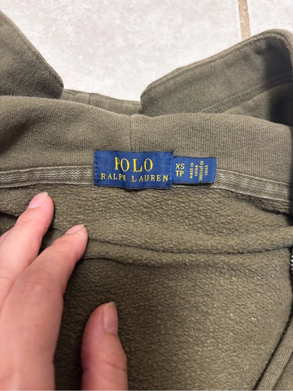 Ralph Lauren women’s Olive Green Full-Zip Hoodie